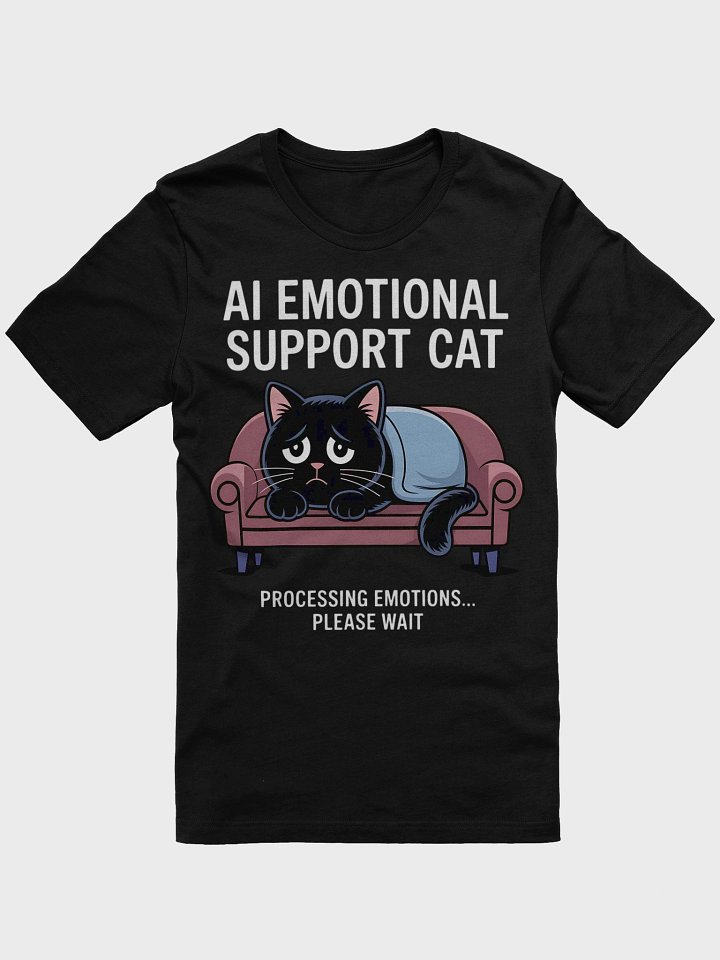 AI Emotional Support Cat Cartoon T-Shirt product image (7)