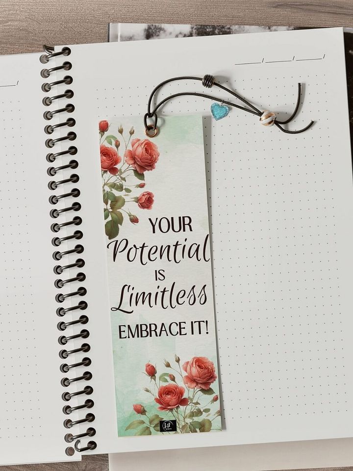FREE Rose Bookmark Printable, Inspirational Sayings With June's Birth Month Flower product image (2)