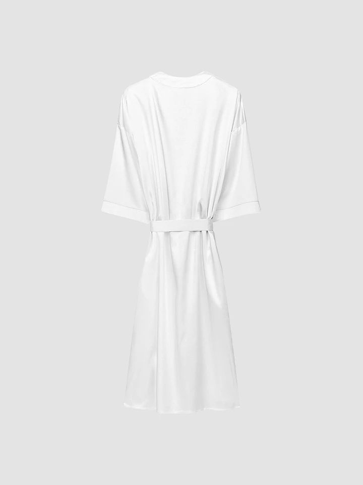 Pisces Blue on White Satin Robe product image (2)