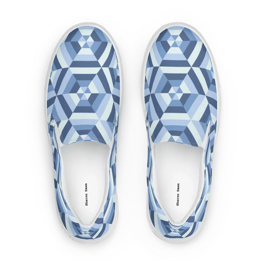 Illusion Cubes Slip-On Canvas Shoes product image (9)