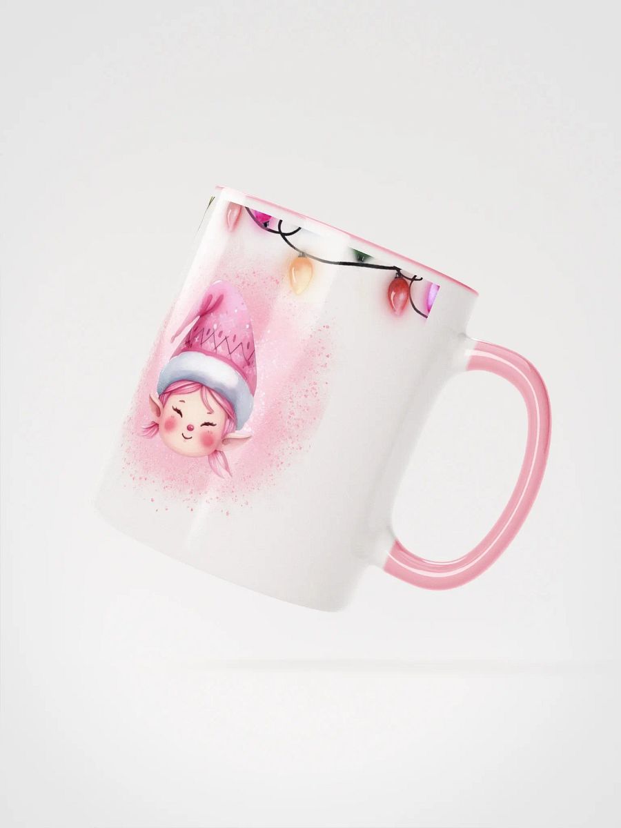Pink Elf and Christmas lights Mug product image (2)