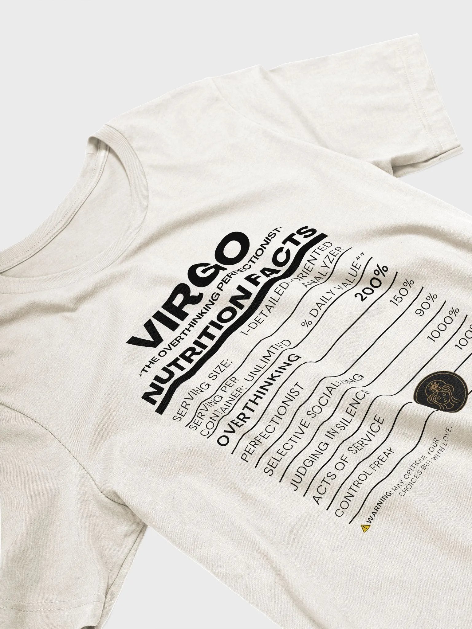VIRGO Nutrition Facts Tee product image (6)
