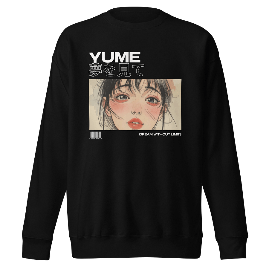 Yume (夢) Japanese Anime Inspired Sweather – “Dream Without Limits” Aesthetic Tee Dark product image (1)