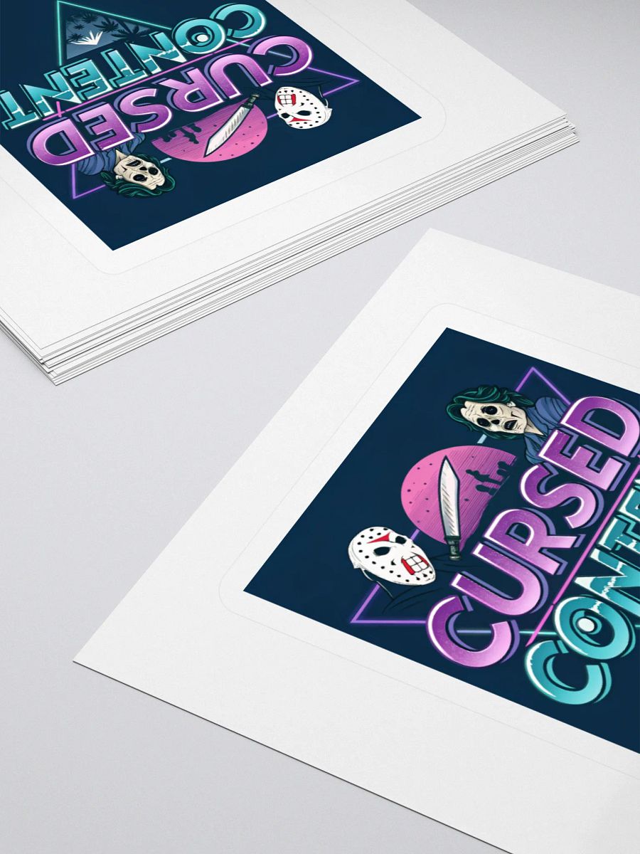 Cursed Content Sticker, Featuring the Shimmer Lake Slasher: Variant #3 product image (4)