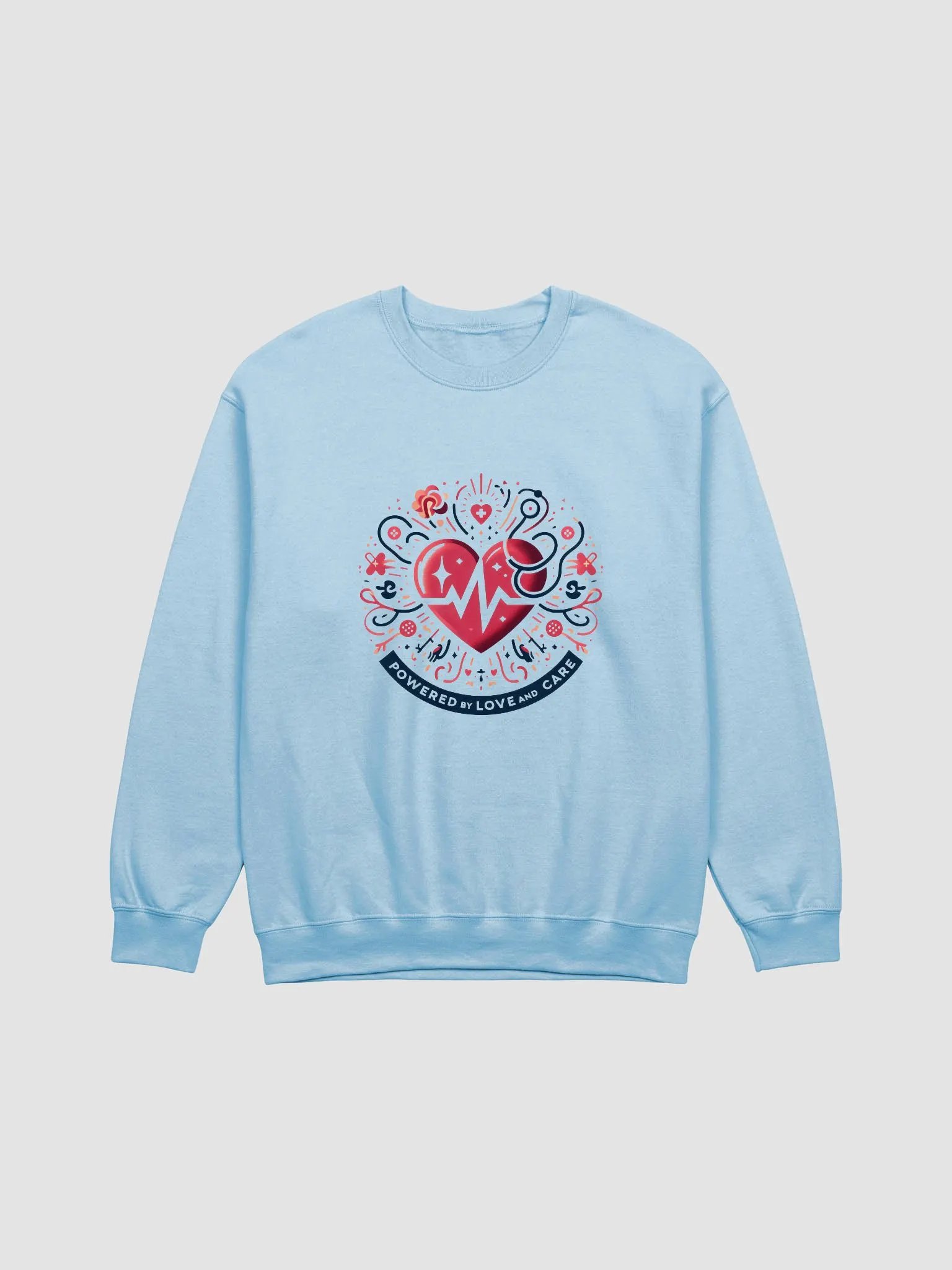 Powered by Love and Care Sweatshirt product image (1)