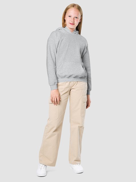 Photo showing Gildan Youth Heavy Blend Hoodie