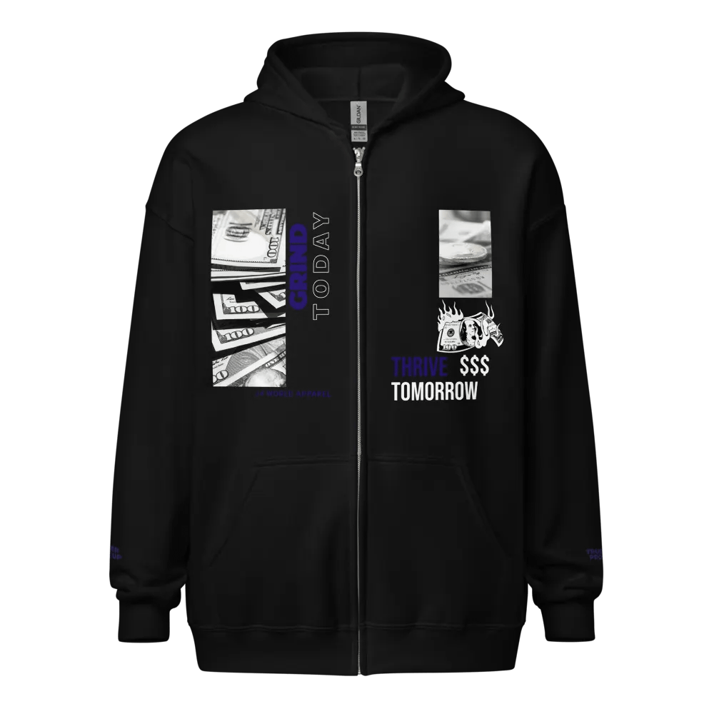 Grind and thrive Abstract Zip Hoodie product image (1)