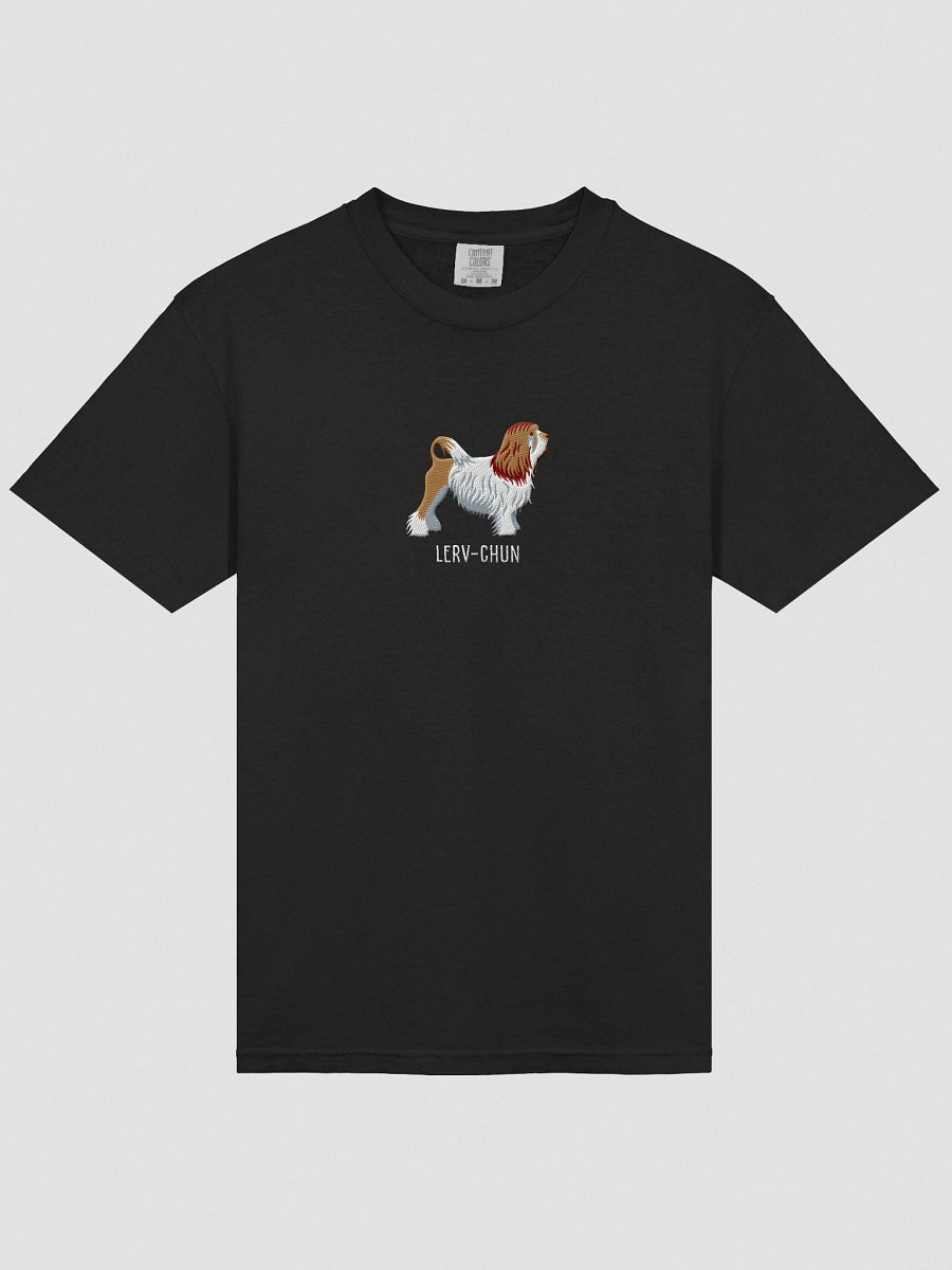 Lerv-Chun T-Shirt(Embroidered) of a Lowchen(Brown & White) product image (17)