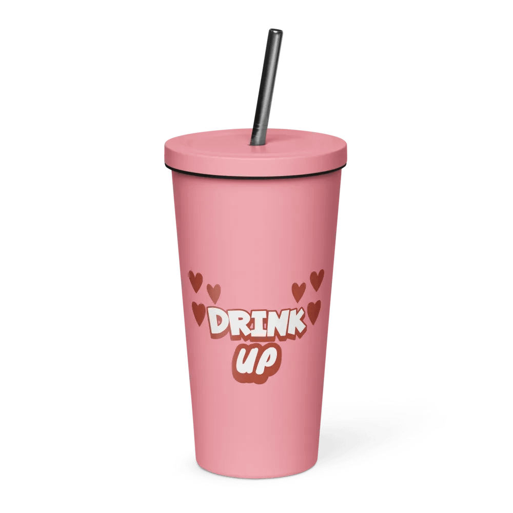 Drink Up Insulated tumbler with straw product image (1)