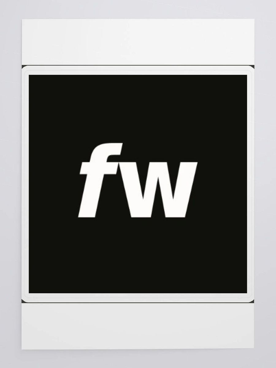 fW Logo Kiss Cut Sticker Sheet product image (3)