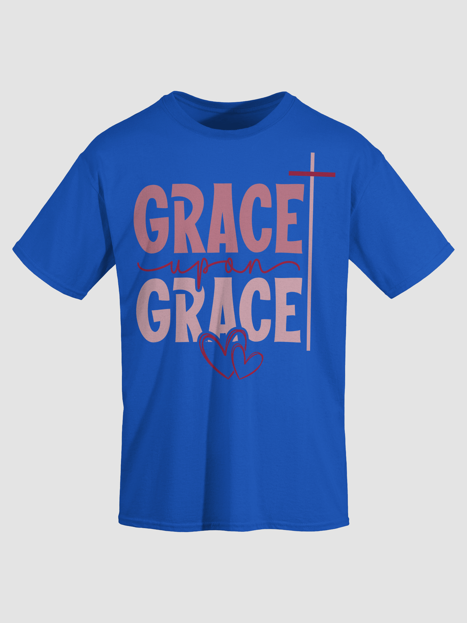 Grace Upon Grace Cross Heart T-Shirt product image (24)