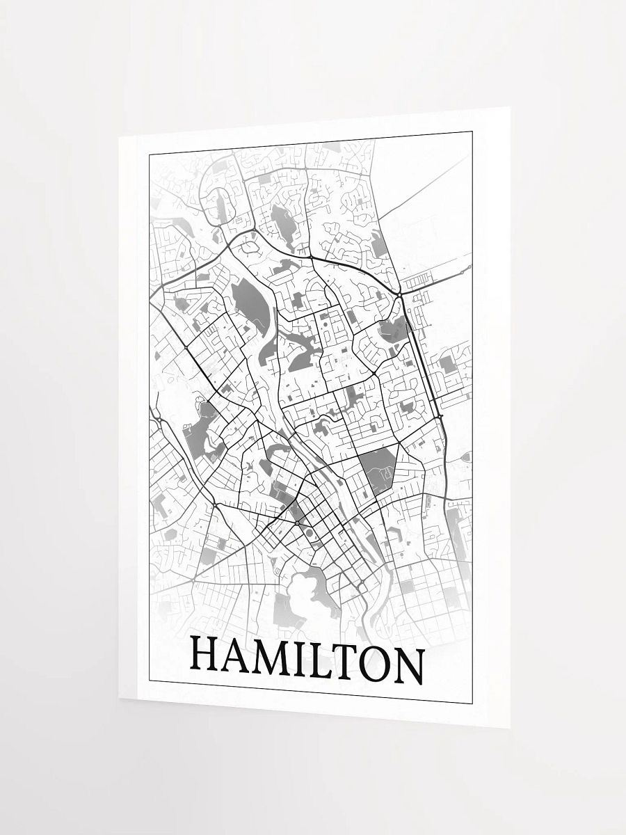 Hamilton, New Zealand, city map print product image (6)