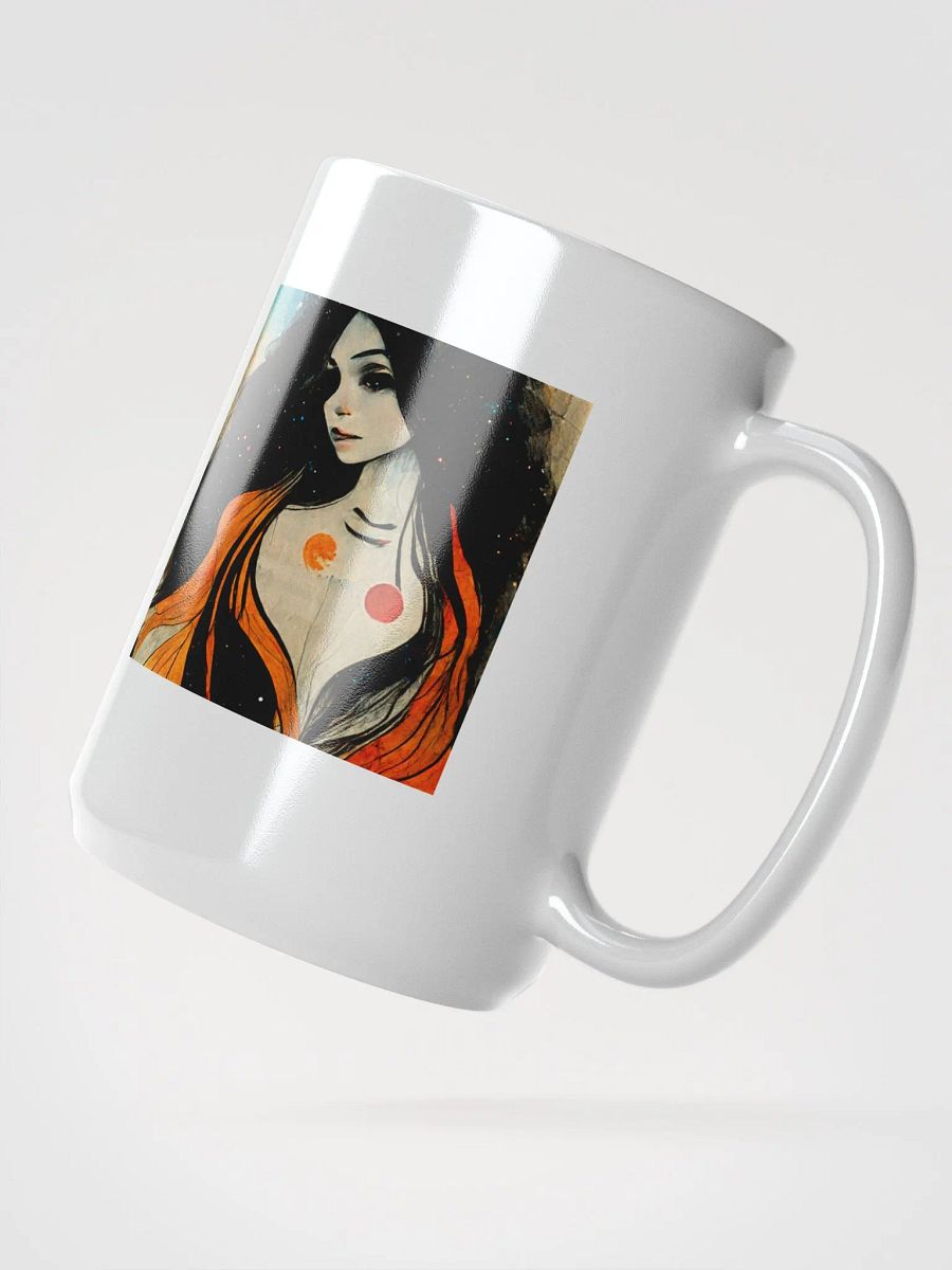 Starry Night Muse White Glossy Mug product image (2)