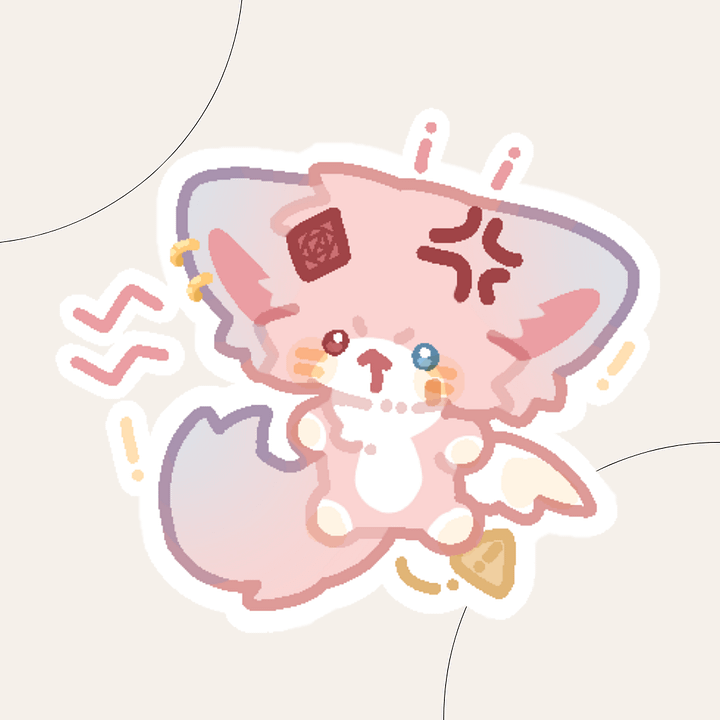 [FROSTY] 10 Furry Fox Sticker product image (2)