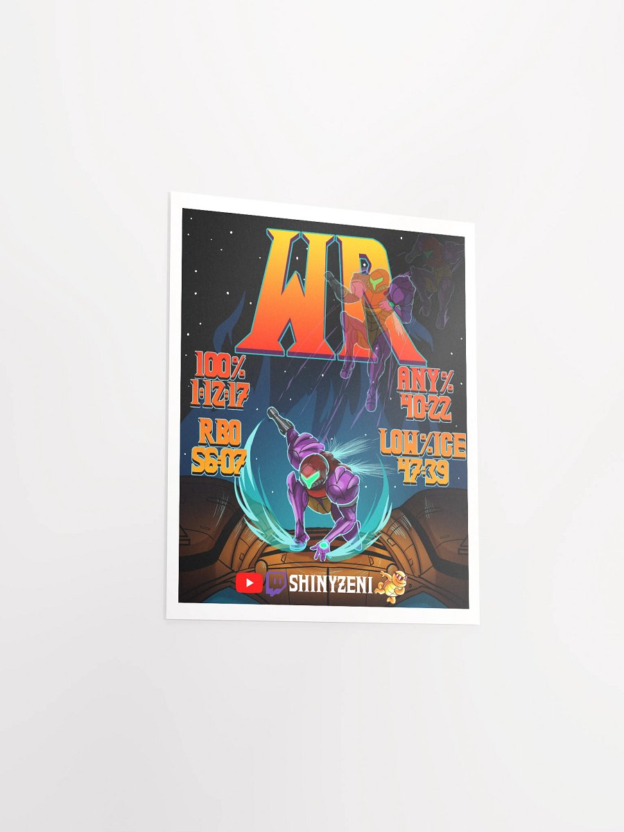 4/4 No Major Glitches World Records Illustration Poster product image (9)