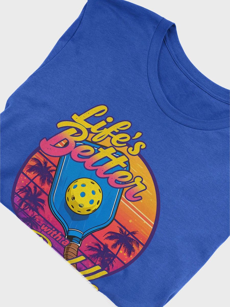 Life’s Better with a Paddle Pickleball Shirt – Retro Sunset Style product image (3)