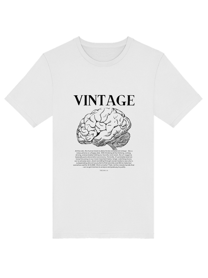 Vintage Brain White Tee product image (1)