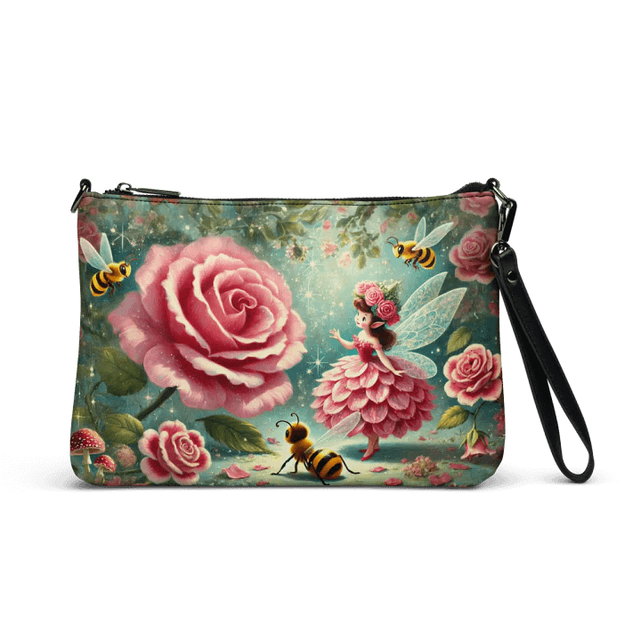 Rose Fairy with Bees Crossbody Bag - Whimsical Purse product image (1)