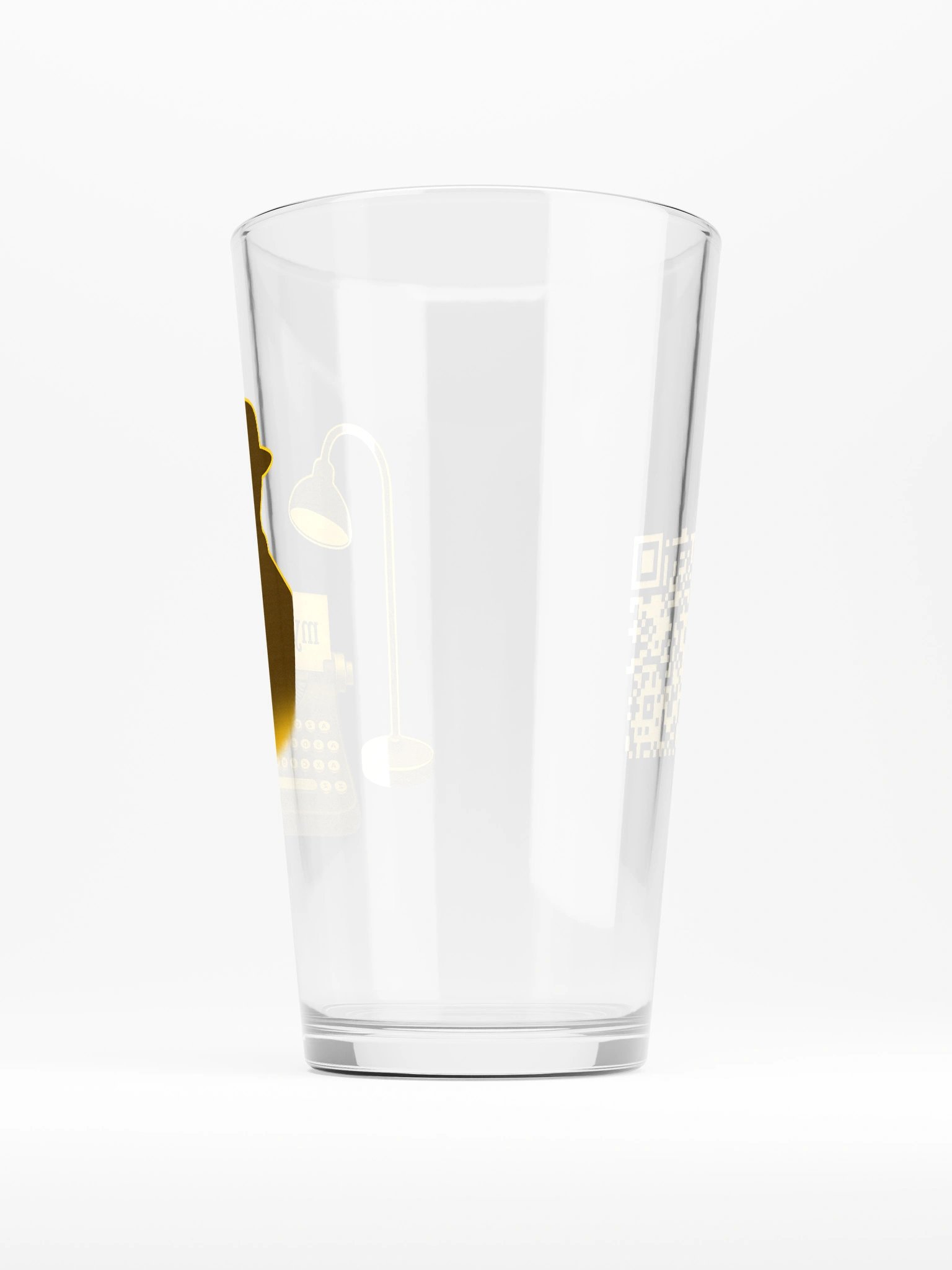 Golden Elegance Shaker Pint Glass product image (1)