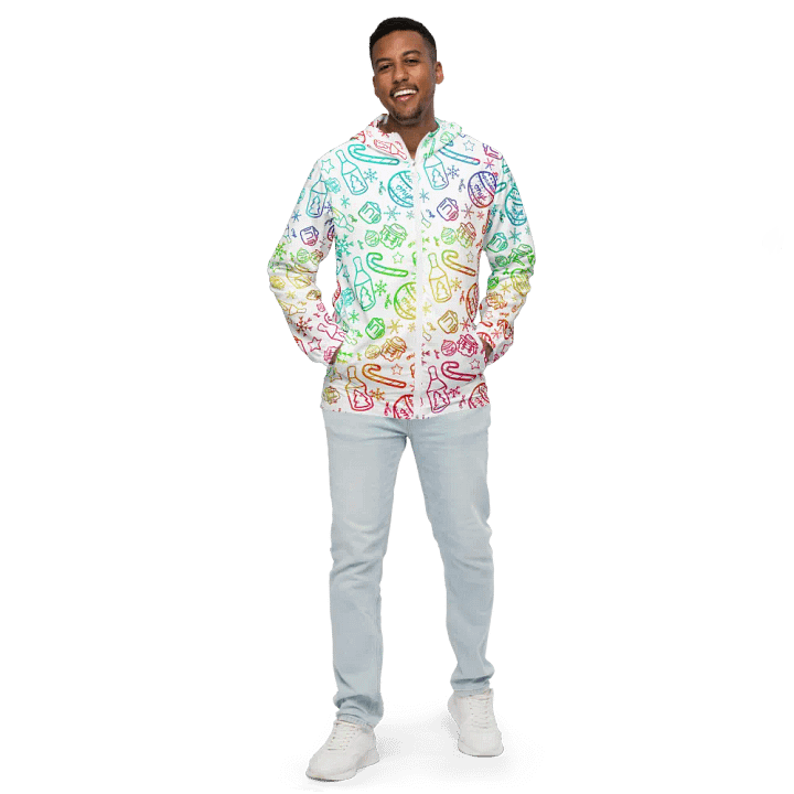 Limited Edition Christmas Rainbow Windbreaker product image (1)