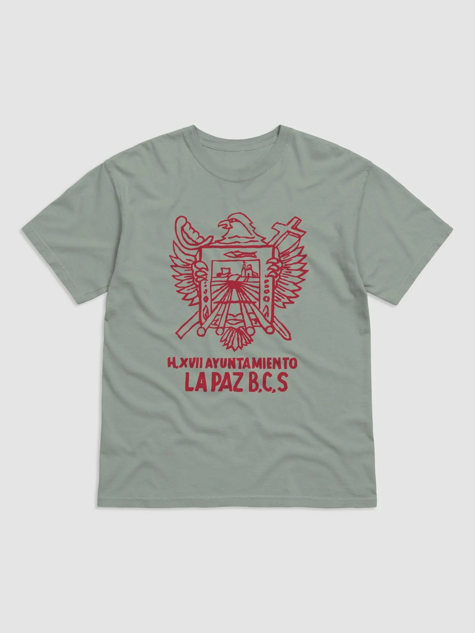 La Paz Heavyweight T-Shirt (Red) product image (1)