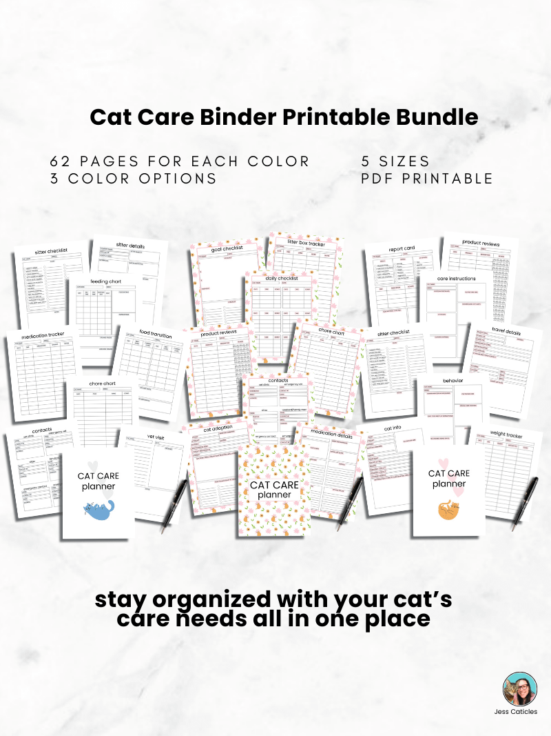 Cat Care Binder Bundle product image (4)