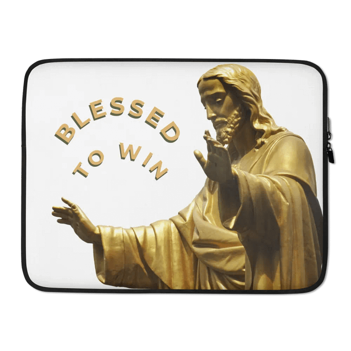 BLESSED TO WIN LAPTOP SLEEVE product image (2)