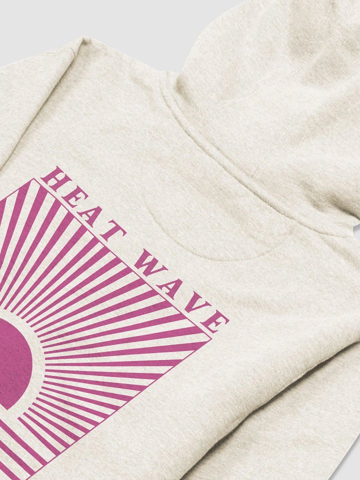 Heat Wave Retro Sunset Unisex Hoodie - Bone product image (2)