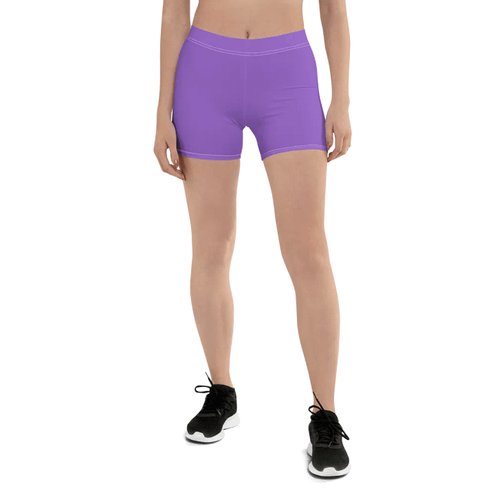 Plain Color Amethyst Bike Shorts product image (1)