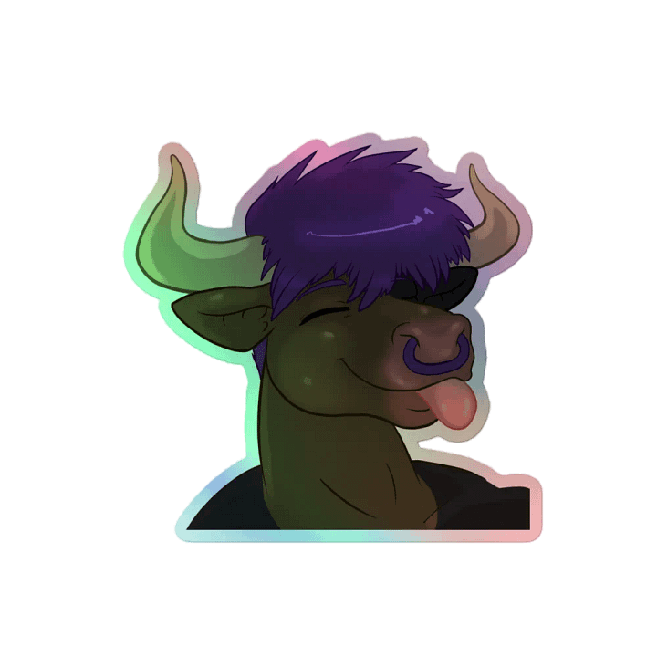 "Lick" Holographic Sticker product image (2)