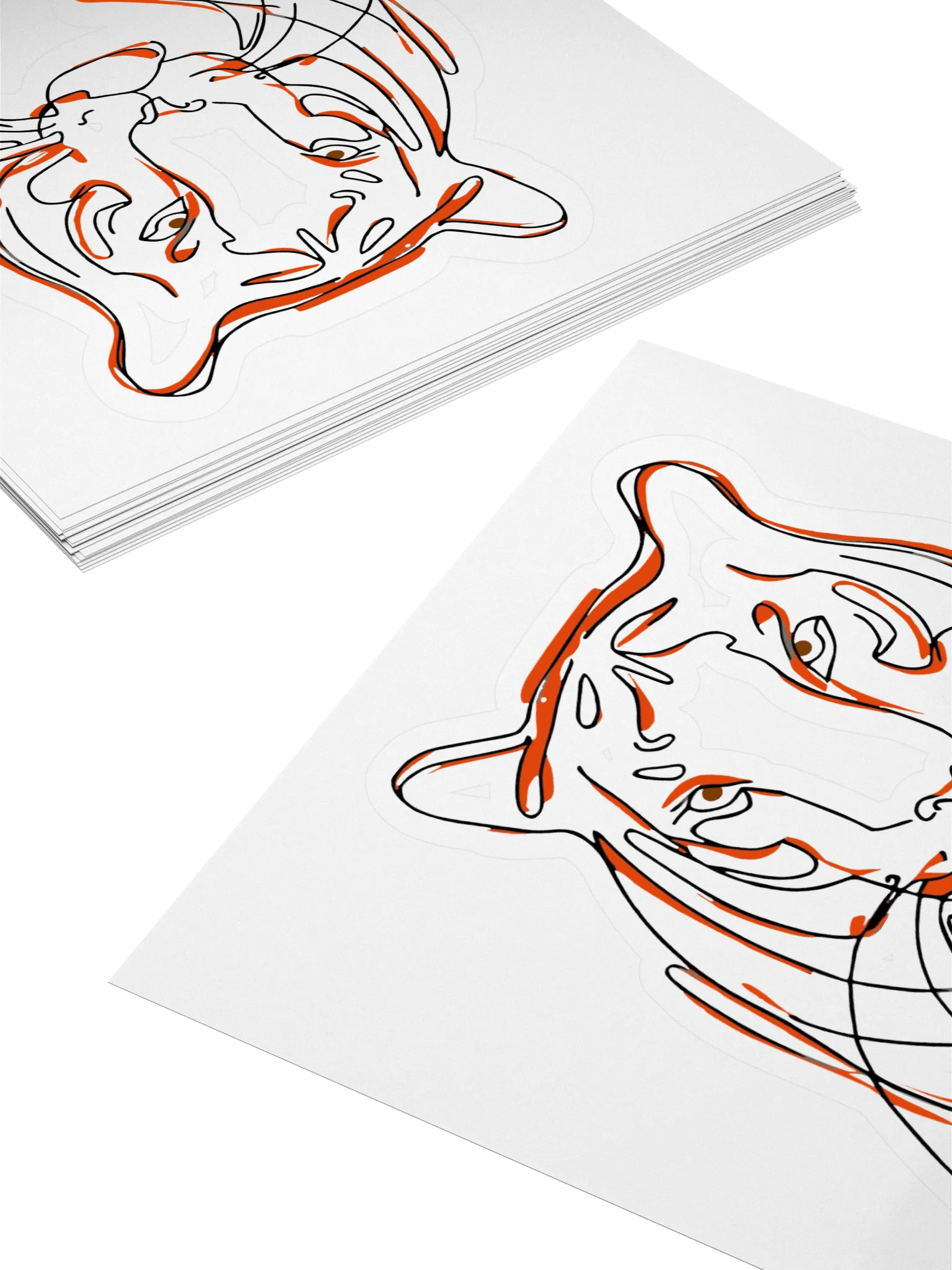 Tiger's Gaze Kiss Cut Stickers product image (4)