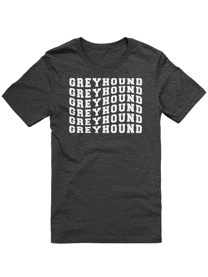 Greyhound Wavy Sport text Inspired T-Shirt For Greyhound Lovers & Owners product image (2)