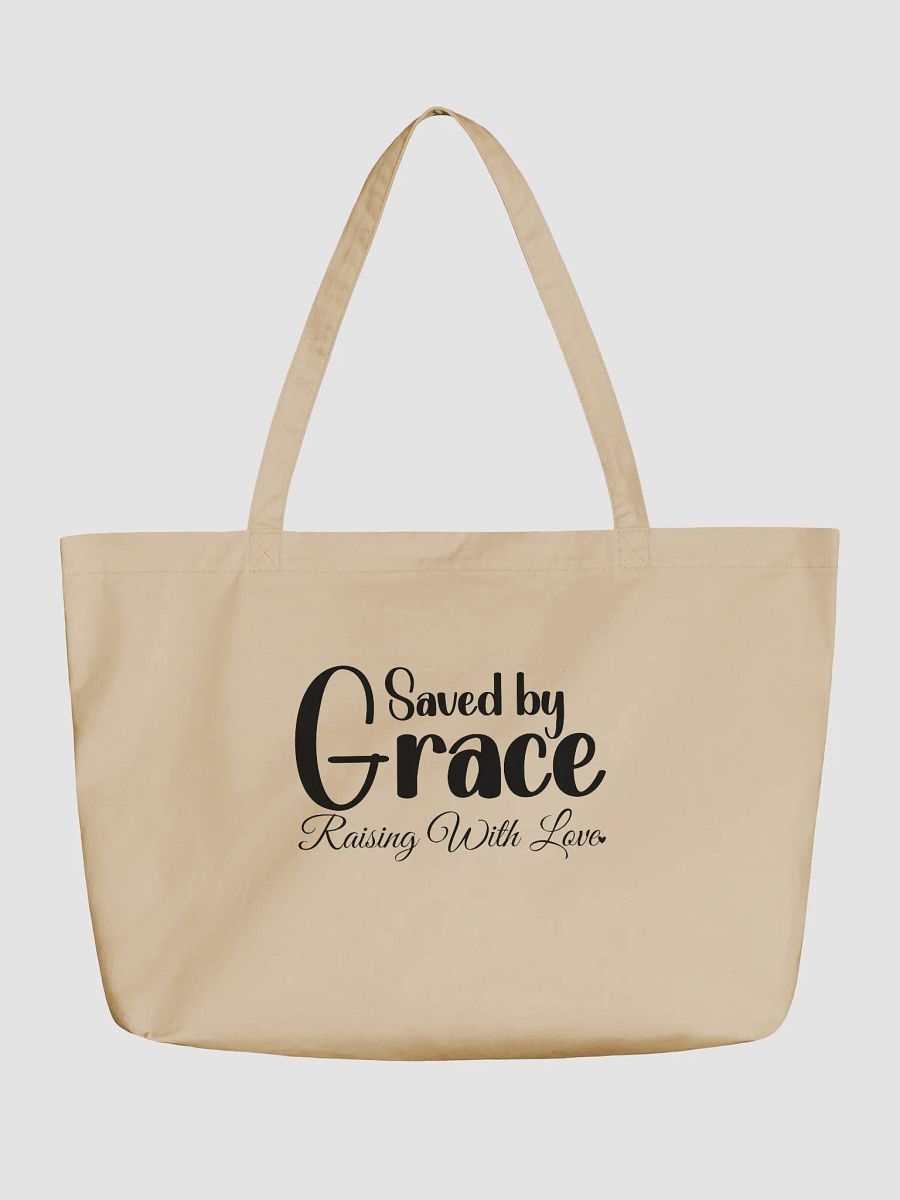 Saved By Grace, Raising With Love Eco Tote Bag product image (2)