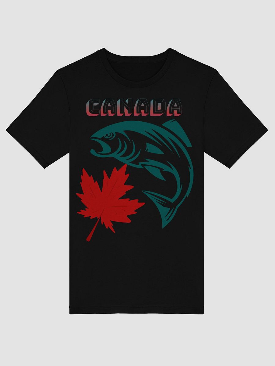 Canadian Maple Leaf and Fish Illustration T-Shirt product image (27)