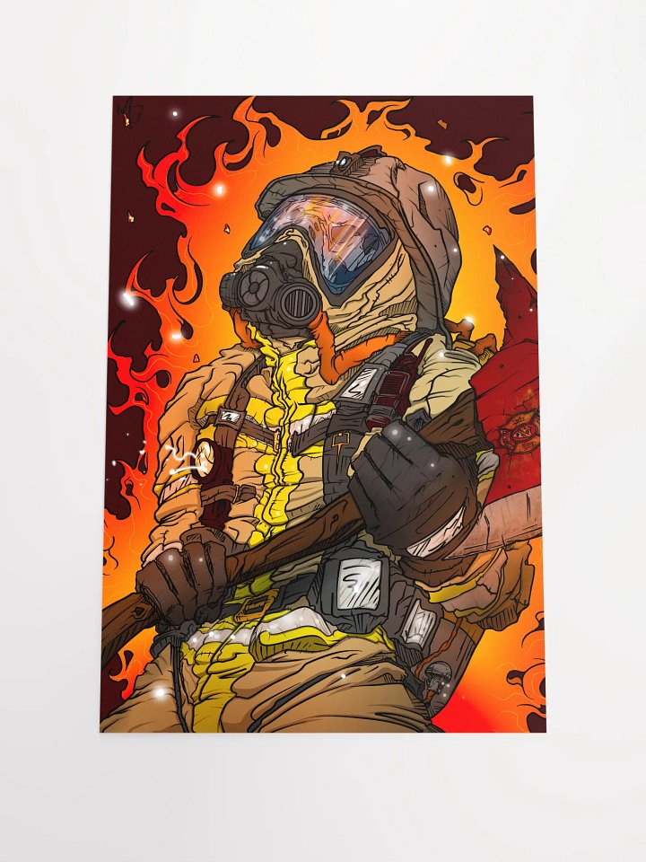 Firemen's Sacrifice Matte Poster Print product image (1)
