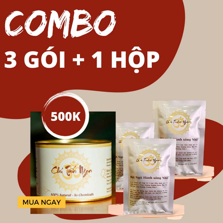 Combo 3 túi xông + 1 hộp xông Nhà thảo mộc Organic Chú Tiến Ngạn product image (1)