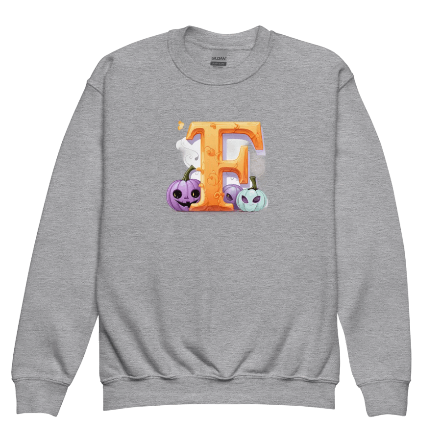 Cute Halloween Monogram Letter F Sweatshirt product image (3)