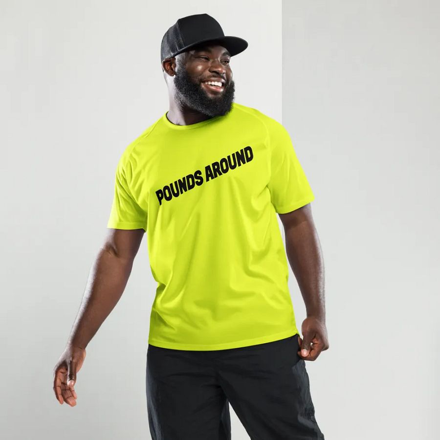 POUNDS AROUND YELLOW AND BLACK SPORTS SHIRT product image (7)