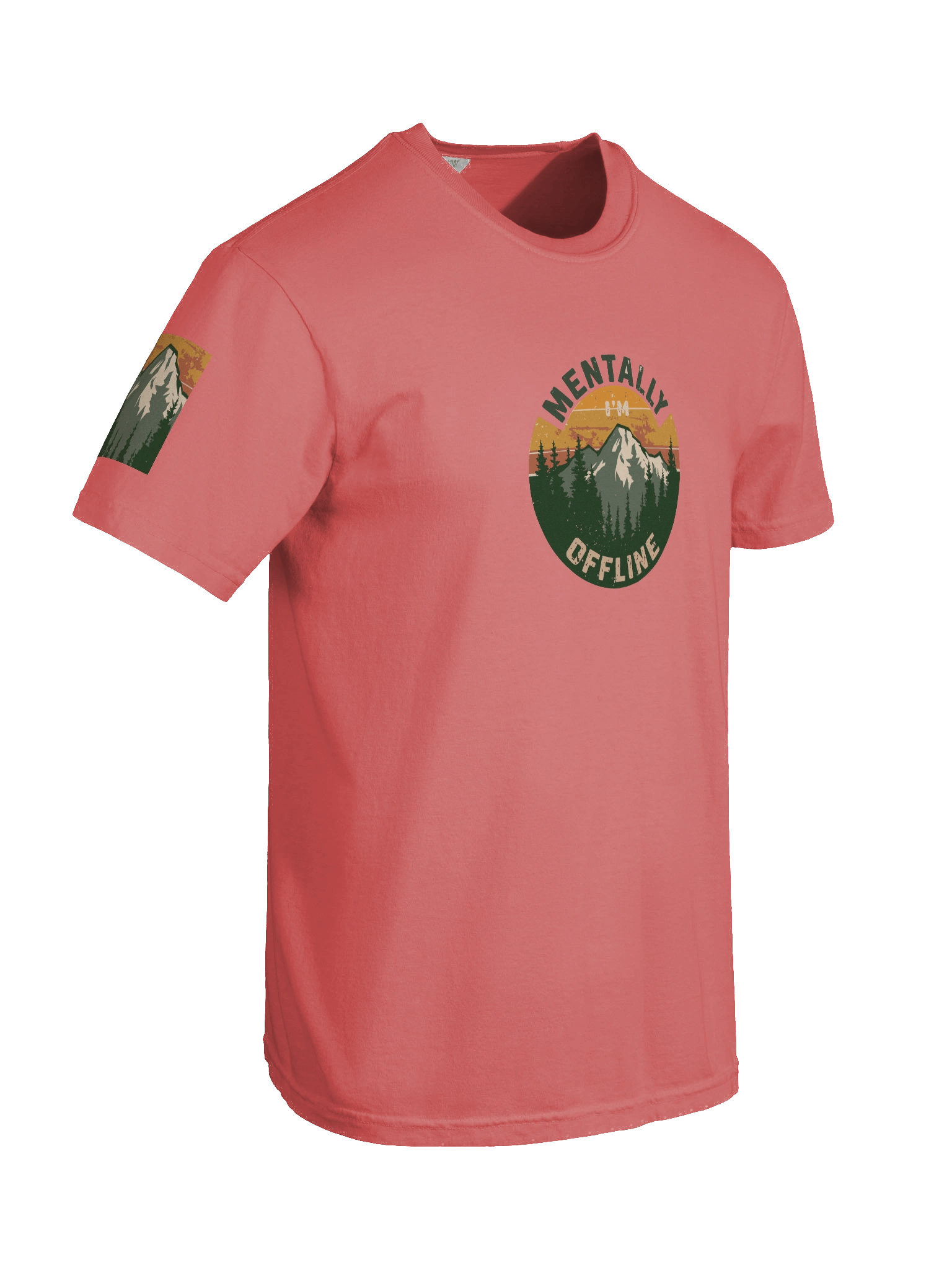 Mentally I'm Offline Mountain Tee product image (107)