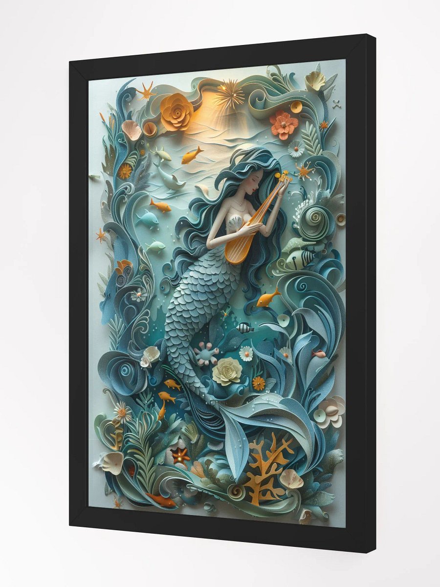 Mermaid's Melody - Stylish Framed Posters for Upscale Home Interiors product image (2)