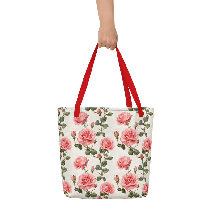 Elegant Rose Garden Large Tote Bag product image (6)