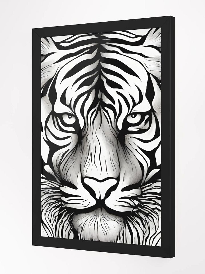 Roar with Power: Framed Tiger Face Wall Art product image (3)