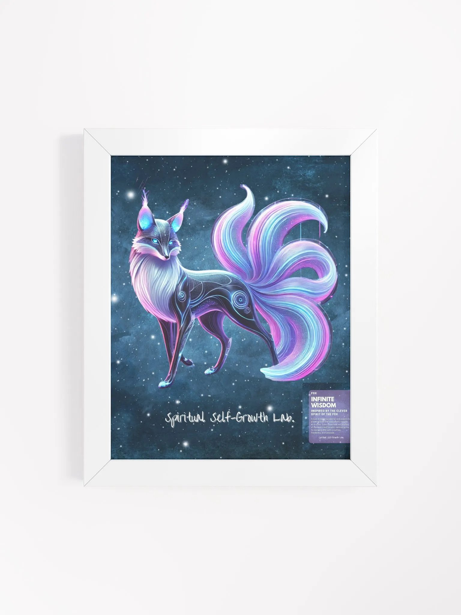 "Infinite Wisdom" Fox Matte Poster A Companion for Insightful Growth product image (31)
