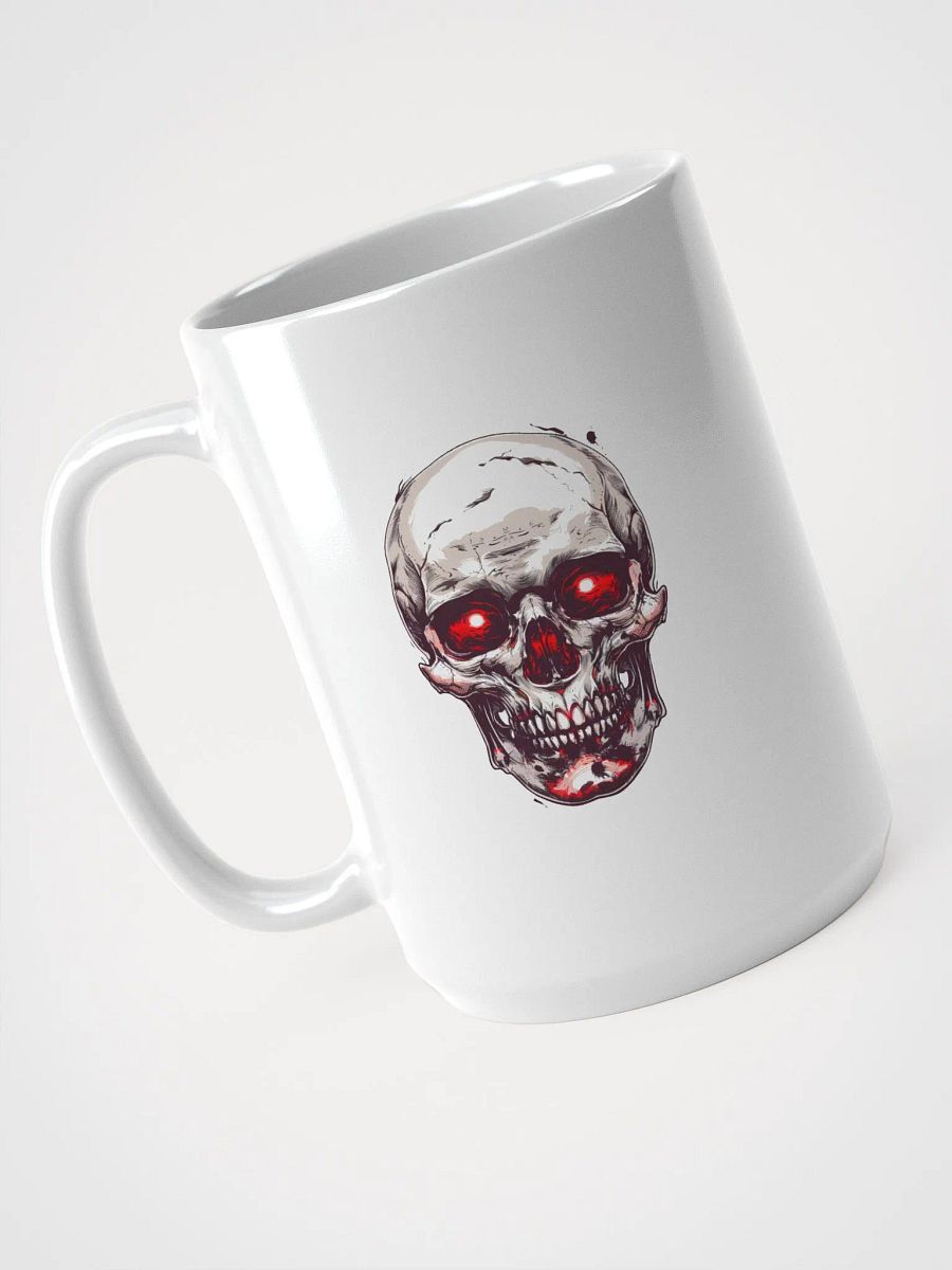 Glowing Skull White Glossy Mug product image (4)