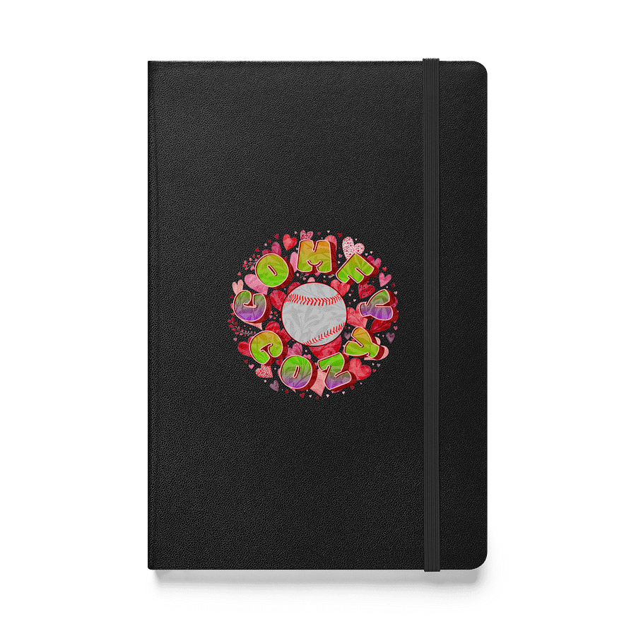 Comfy Cozy Baseball Heartfelt Hardcover Notebook product image (1)