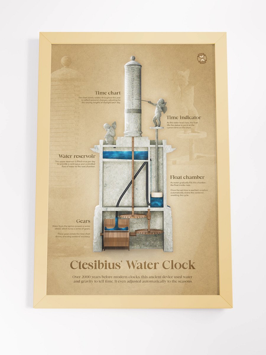 The Ancient Water Clock Framed Poster product image (5)