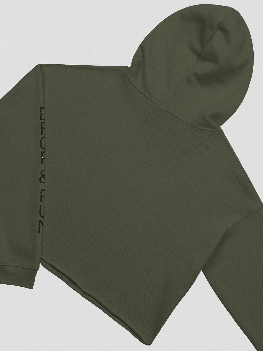 Co-60 Fan Club sleeve print fleece crop hoodie product image (4)