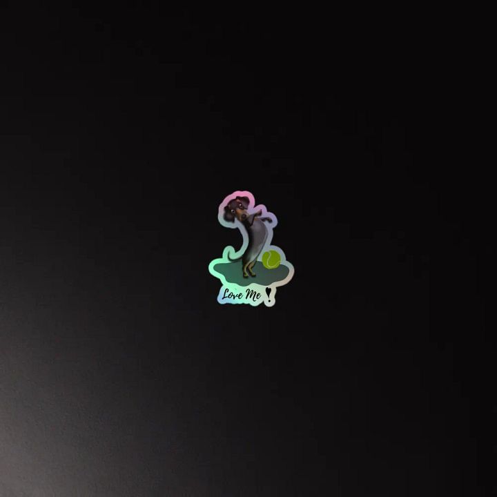 Dancing Dachshund Holographic Sticker Pack product image (4)