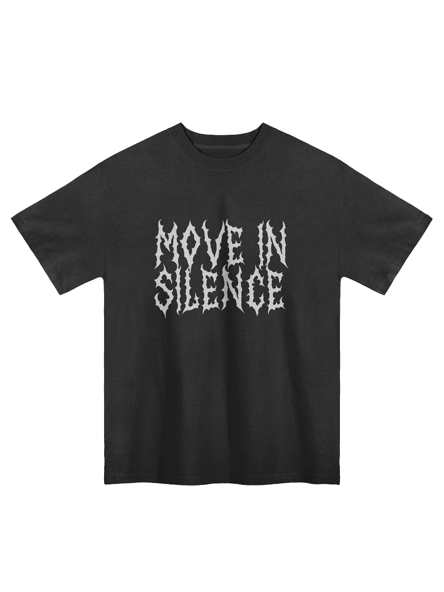 Move in Silence Faded Oversized T shirt product image (1)