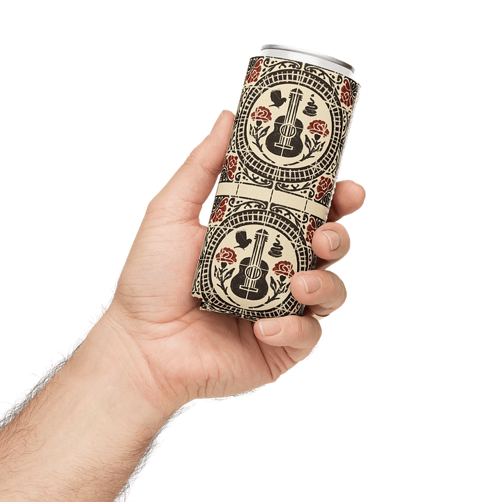 Hadestown Spanish Tile Can Cooler – Greek Mythology Broadway Coozie Gift product image (1)